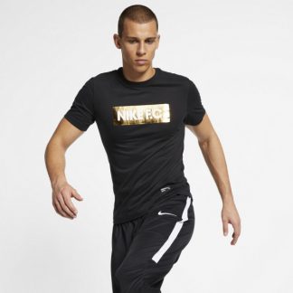 best site for wholesale jerseys Nike FC Dri-FIT Gold T-Shirt - Black